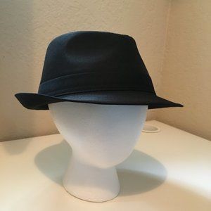 Men's Black Fedora - Size S/M